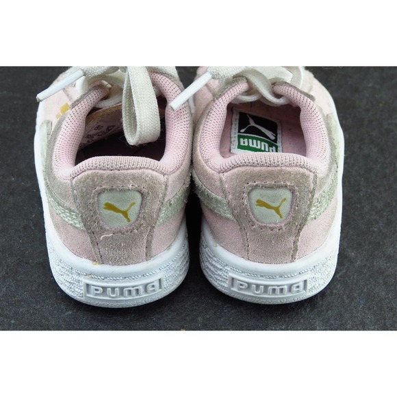 PUMA Toddler Girls 5 Medium Pink Fashion Sneakers Suede 1018 - Picture 5 of 7
